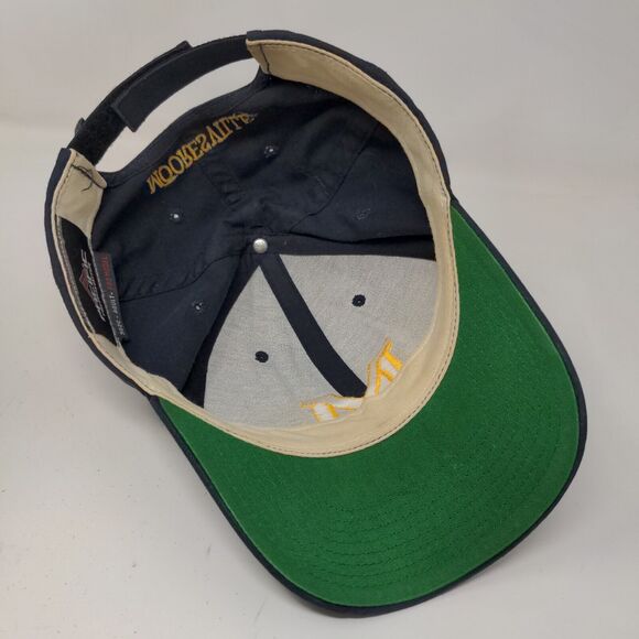 Pacific Headwear Men's Mooresville Strapback Hat Black Adult Embroidered Logo - Picture 9 of 13